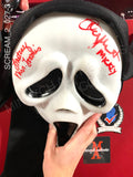 SCREAM_2_027 - Ghost Face Fun World Mask Autographed By Timothy Olyphant & Laurie Metcalf