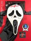 SCREAM_2_032 - Ghost Face Fun World Mask Autographed By Timothy Olyphant & Laurie Metcalf