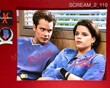 SCREAM_2_110 - 11x14 Photo Autographed By Timothy Olyphant & Neve Campbell