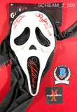 SCREAM_2_200 - Ghost Face Fun World Mask Autographed By Timothy Olyphant, Neve Campbell & Laurie Metcalf