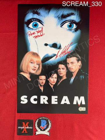 SCREAM_330 - 11x17 Photo Autographed By Neve Campbell & Rose McGowan
