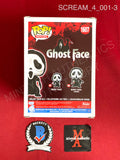 SCREAM_4_001 - Ghost Face 1607 Ghost Face Funko Pop! Autographed By Emma Roberts, Rory Culkin, Hayden Panettiere & Nico Tortorella