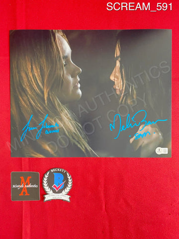 SCREAM_591 - 11x14 Photo Autographed By Melissa Barrera & Liana Liberato