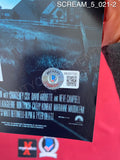SCREAM_5_021 - 11x17 Photo Autographed By Jack Quaid, Jasmin Savoy Brown, Melissa Barrera, Mikey Madison, Sonia Ammar & Neve Campbell
