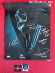 SCREAM_5_026 - 16x20 Photo Autographed By Jack Quaid, Jasmin Savoy Brown, Melissa Barrera, Mikey Madison, Sonia Ammar & Neve Campbell