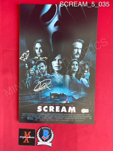 SCREAM_5_035 - 11x17 Photo Autographed By Jack Quaid, Jasmin Savoy Brown, & Mikey Madison