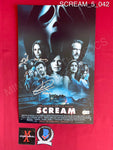 SCREAM_5_042 - 11x17 Photo Autographed By Jack Quaid, Jasmin Savoy Brown, & Mikey Madison