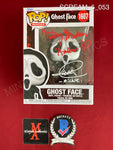 SCREAM_5_053 - Ghost Face 1607 Ghost Face Funko Pop! Autographed By Jack Quaid & Mikey Madison