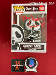SCREAM_5_054 - Ghost Face 1607 Ghost Face Funko Pop! Autographed By Jack Quaid & Mikey Madison
