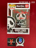 SCREAM_5_055 - Ghost Face 1607 Ghost Face Funko Pop! Autographed By Jack Quaid & Mikey Madison