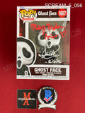 SCREAM_5_056 - Ghost Face 1607 Ghost Face Funko Pop! Autographed By Jack Quaid & Mikey Madison