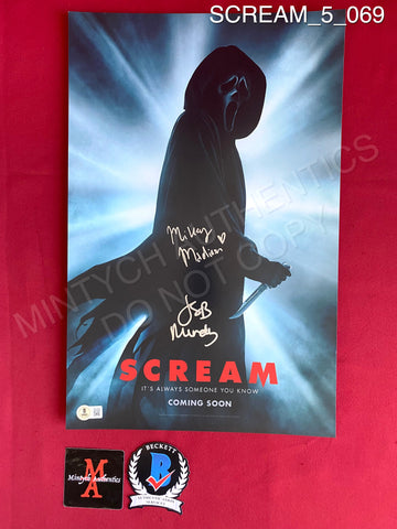 SCREAM_5_069 - 11x17 Photo Autographed By Jasmin Savoy Brown & Mikey Madison