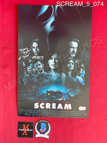 SCREAM_5_074 - 11x17 Photo Autographed By Jasmin Savoy Brown & Mikey Madison