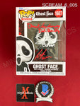 SCREAM_6_005 - Ghost Face 1607 Ghost Face Funko Pop! Autographed By Dermot Mulroney, Liana Liberato, Jack Champion