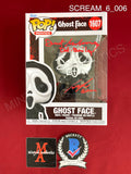 SCREAM_6_006 - Ghost Face 1607 Ghost Face Funko Pop! Autographed By Dermot Mulroney, Liana Liberato, Jack Champion