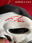 SCREAM_6_016 - Ghost Face Fun World Mask Autographed By Dermot Mulroney, Liana Liberato, Jack Champion