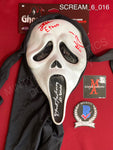 SCREAM_6_016 - Ghost Face Fun World Mask Autographed By Dermot Mulroney, Liana Liberato, Jack Champion