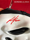 SCREAM_6_018 - Ghost Face Fun World Mask Autographed By Dermot Mulroney, Liana Liberato, Jack Champion