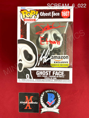 SCREAM_6_022 - Ghost Face 1607 Ghost Face AMAZON Exclusive Funko Pop! Autographed By Jack Champion & Liana Liberato