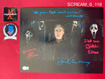 SCREAM_6_118 - 11x14 Photo Autographed By Dermot Mulroney, Liana Liberato, Jack Champion