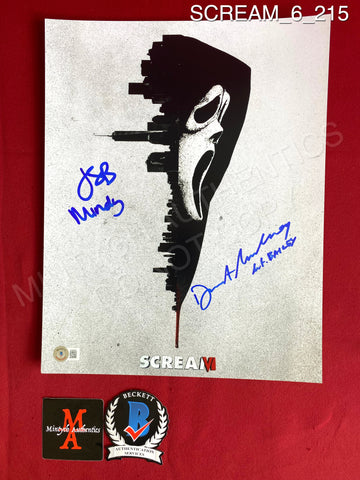 SCREAM_6_215 - 11x14 Photo Autographed By Dermot Mulroney & Jasmin Savoy Brown