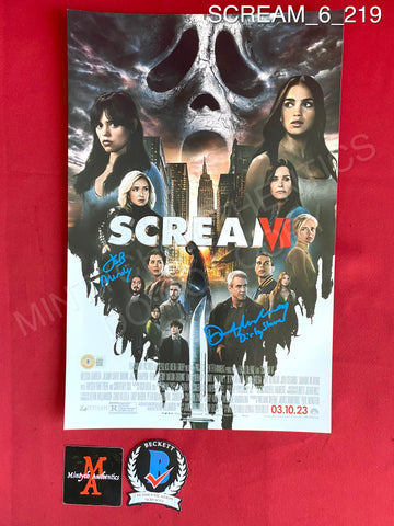 SCREAM_6_219 - 11x17 Photo Autographed By Dermot Mulroney & Jasmin Savoy Brown