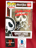 SCREAM_7_066 - Ghost Face 1607 Scream Funko Pop! Autographed By Anna Camp & Kraig Dane
