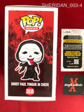 SHERIDAN_003 - Ghost Face 2035 Tongue In Cheek Funko Pop! Autographed By Dave Sheridan