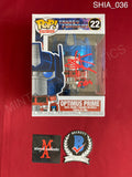 SHIA_036 - Transformers 22 Optimus Prime Funko Pop! Autographed By Shia LaBeouf