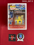 SHIA_047 - Transformers 22 Optimus Prime Funko Pop! Autographed By Shia LaBeouf
