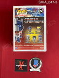SHIA_047 - Transformers 22 Optimus Prime Funko Pop! Autographed By Shia LaBeouf