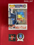 SHIA_047 - Transformers 22 Optimus Prime Funko Pop! Autographed By Shia LaBeouf