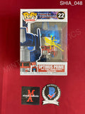 SHIA_048 - Transformers 22 Optimus Prime Funko Pop! Autographed By Shia LaBeouf