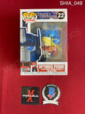SHIA_049 - Transformers 22 Optimus Prime Funko Pop! Autographed By Shia LaBeouf