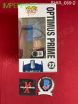 SHIA_059 - Transformers 22 Optimus Prime Funko Pop! (IMPERFECT) Autographed By Shia LaBeouf