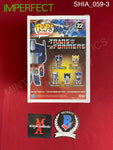 SHIA_059 - Transformers 22 Optimus Prime Funko Pop! (IMPERFECT) Autographed By Shia LaBeouf