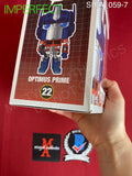 SHIA_059 - Transformers 22 Optimus Prime Funko Pop! (IMPERFECT) Autographed By Shia LaBeouf