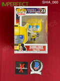 SHIA_060 - Transformers 23 Bumblebee Funko Pop! (IMPERFECT) Autographed By Shia LaBeouf