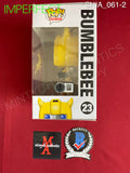 SHIA_061 - Transformers 23 Bumblebee Funko Pop! (IMPERFECT) Autographed By Shia LaBeouf