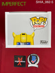 SHIA_062 - Transformers 23 Bumblebee Funko Pop! (IMPERFECT) Autographed By Shia LaBeouf