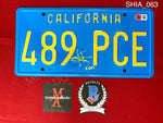 SHIA_063 - Transformers Bumblebee 489 PCE License Plate Autographed By Shia LaBeouf