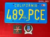 SHIA_063 - Transformers Bumblebee 489 PCE License Plate Autographed By Shia LaBeouf