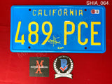 SHIA_064 - Transformers Bumblebee 489 PCE License Plate Autographed By Shia LaBeouf