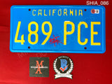 SHIA_086 - Transformers Bumblebee 489 PCE License Plate Autographed By Shia LaBeouf