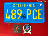 SHIA_088 - Transformers Bumblebee 489 PCE License Plate Autographed By Shia LaBeouf