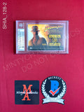 SHIA_128 - 2008 Topps Indiana Jones & The Kingdom Of The Crystal Skull Slabbed Trading Card Autographed By Shia LaBeouf