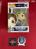SIGOURNEY_003 - Alien 345 Ellen Ripley Funko Pop! Autographed By Sigourney Weaver