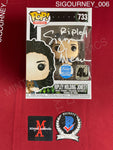 SIGOURNEY_006 - Alien 733 Ripley Holding Jonesy Funko Pop! Autographed By Sigourney Weaver