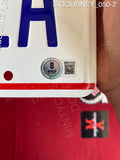 SIGOURNEY_050 - Ghostbuster ECTO-1 White License Plate Autographed By Sigourney Weaver