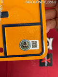 SIGOURNEY_053 - Ghostbuster ECTO-1 Yellow License Plate Autographed By Sigourney Weaver